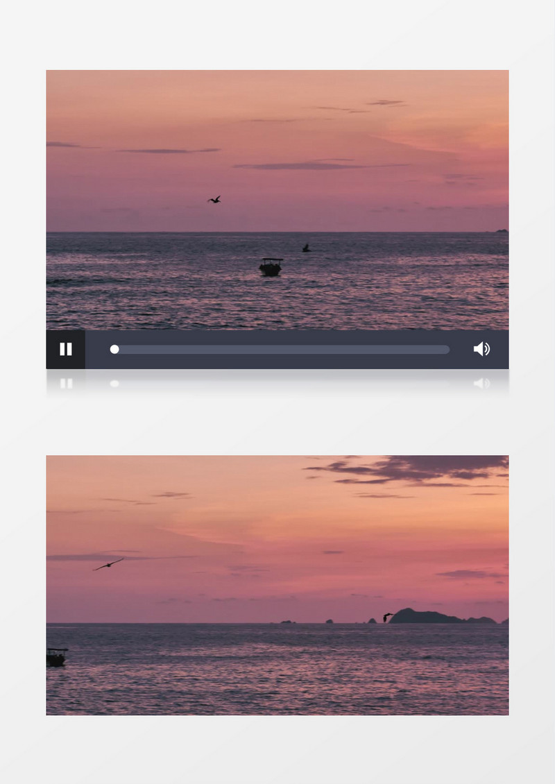 唯美优雅海滩美景实拍视频