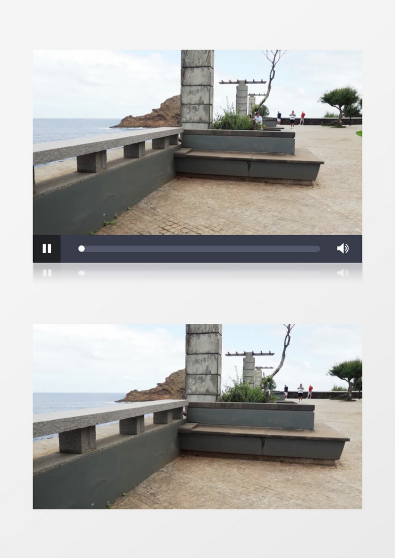 海边海岸风景实拍视频