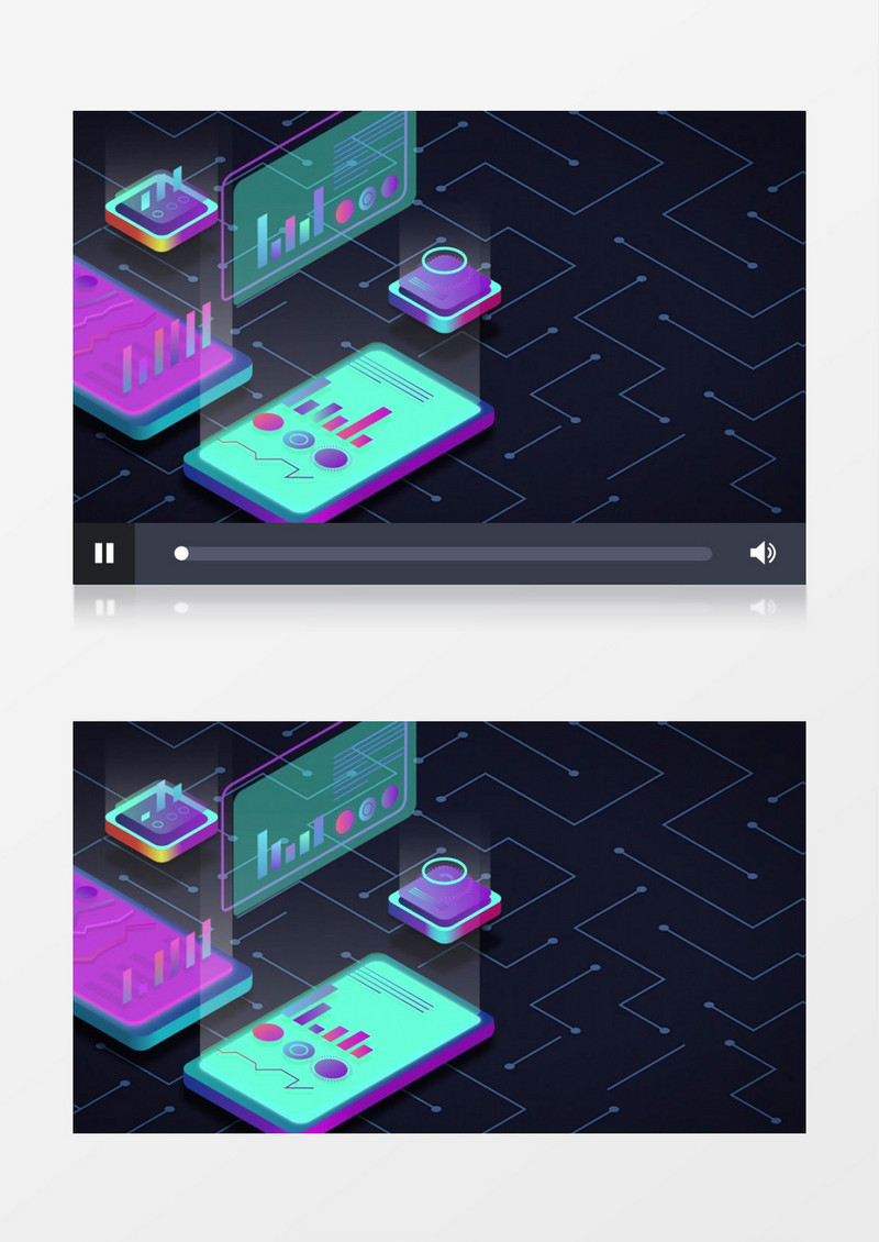 3D运动科技图形动画视频素材