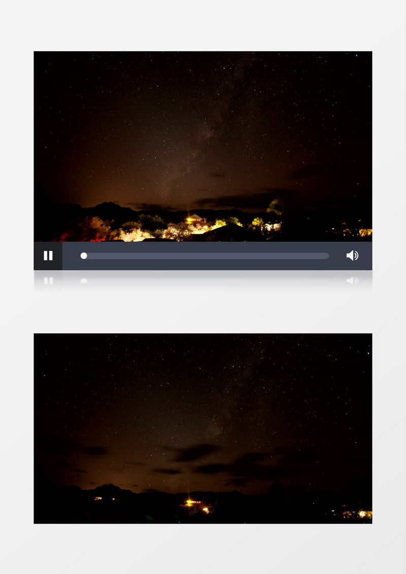 夜晚的星空延时摄影唯美实拍视频