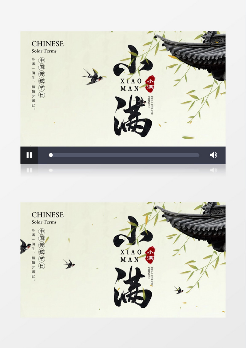 传统中国风节气小满AE模板