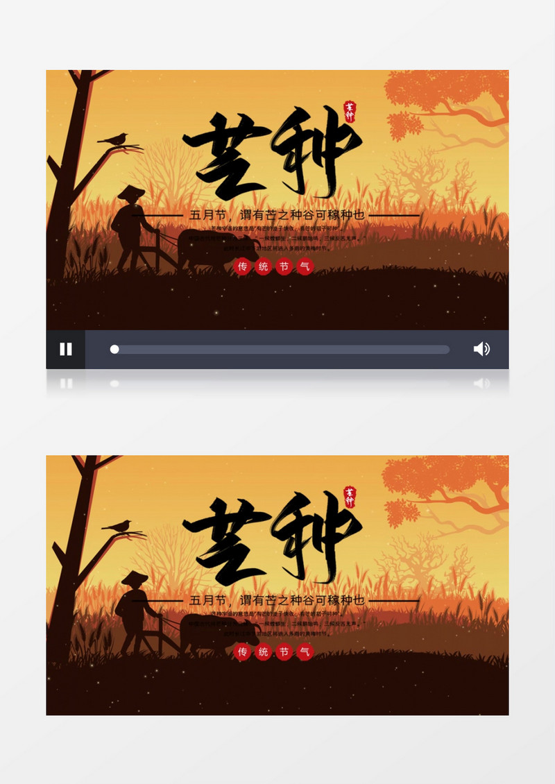 中国风二十四节气传统文化芒种
