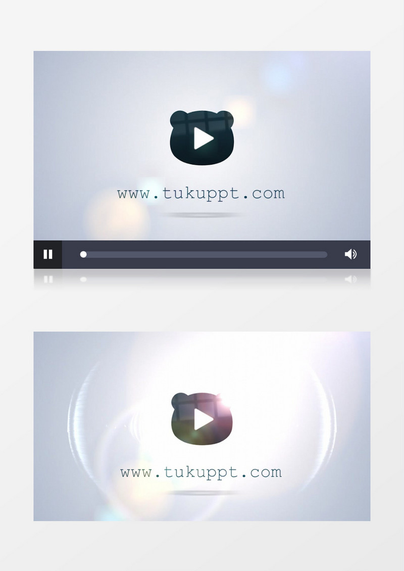 玻璃质感光效企业LOGO演绎片头PR模板