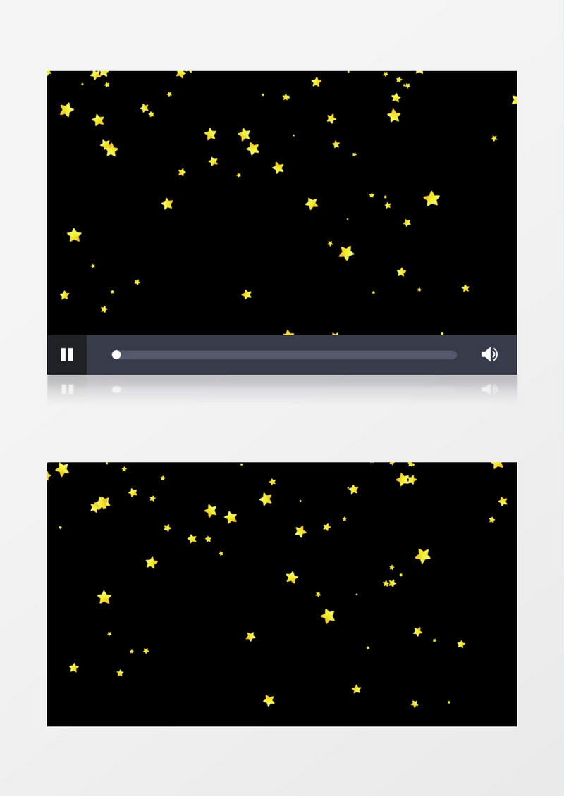 下落的卡通星星动态后期视频元素