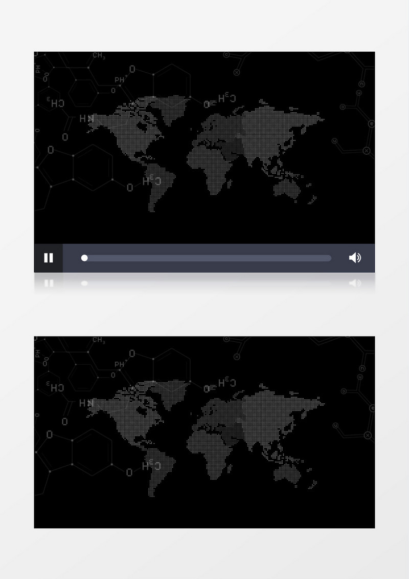 科技符号地图动态视频元素