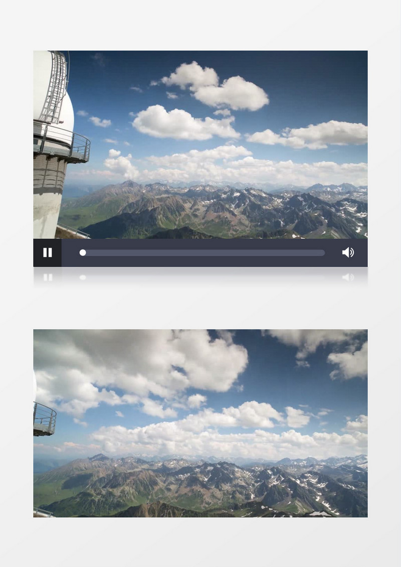 大气山脉俯拍草原展示混剪视频动态背景