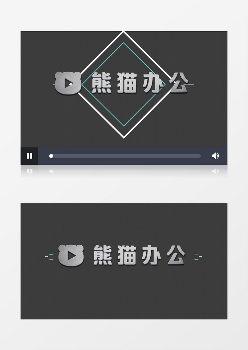 简洁动画图形组合标志文字LOGO片头edius视频模板