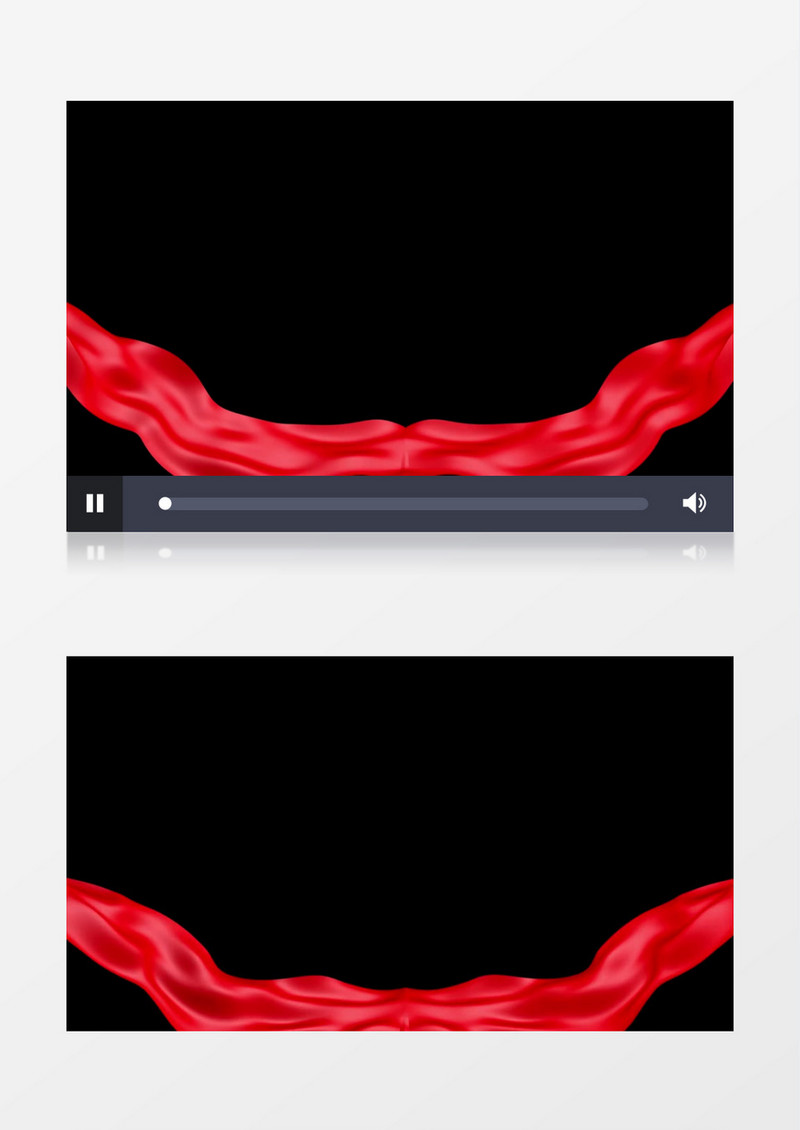 动感飘动红绸视频素材