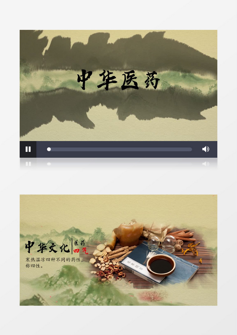 唯美水墨中国风中医宣传相册PR模板