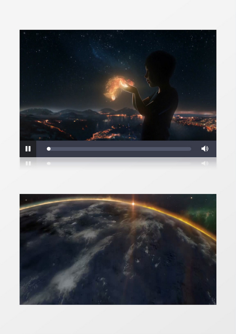 高端大气开场手捧星云LOGO演绎EDIUS模板