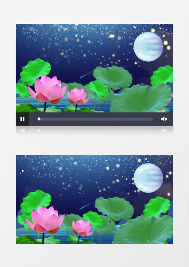 荷塘月色唯美背景视频