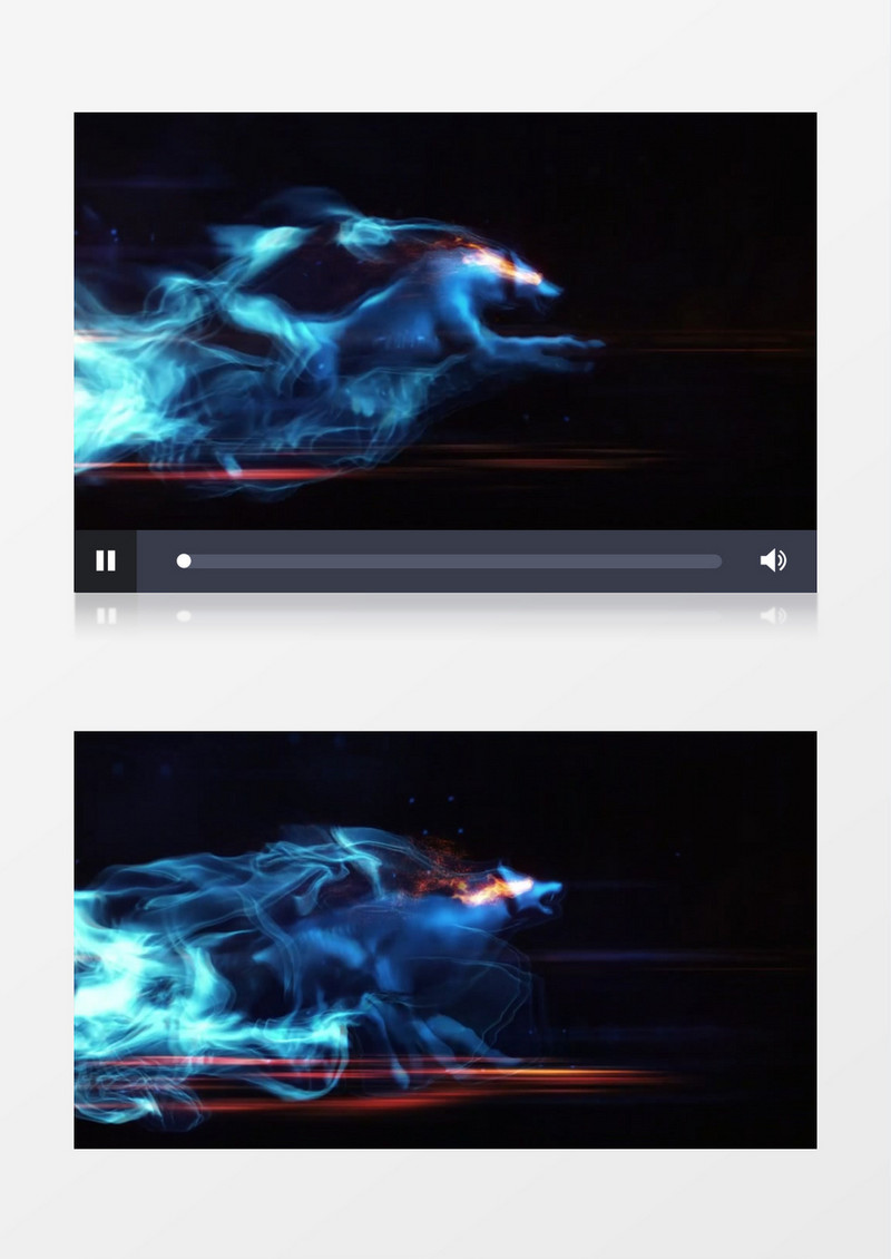 奔跑的狼运动粒子轨迹特效演泽LOGO