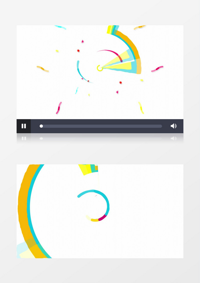 简洁彩色流体标志logo动画edius视频模板
