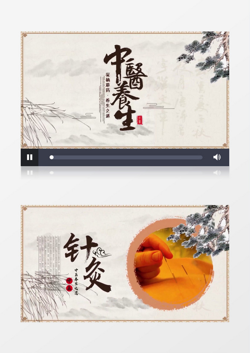 中医医道中华文化图文AE模板