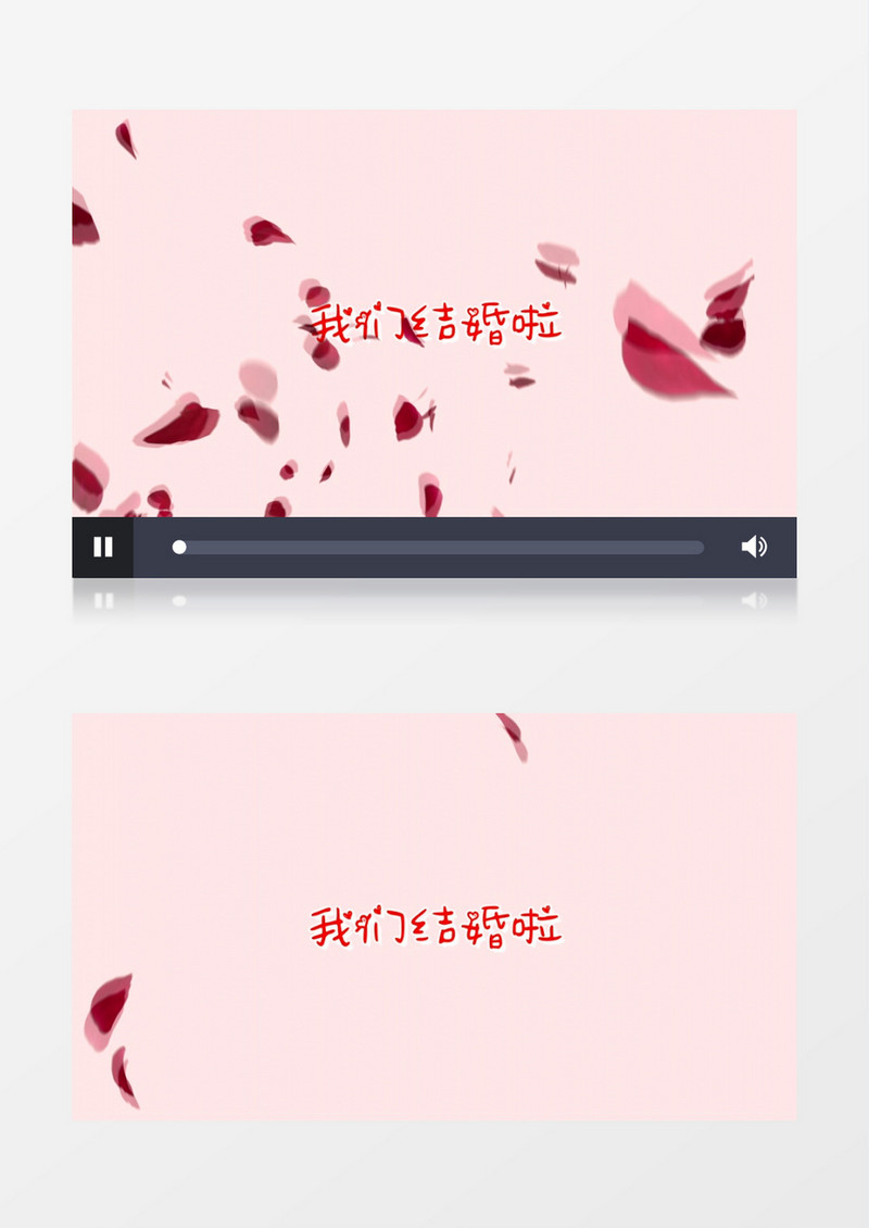 浪漫玫瑰花瓣喷涌飞舞片头edius视频模板