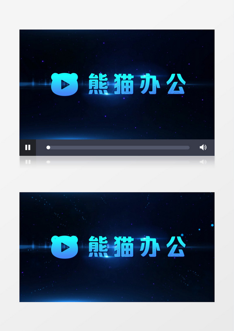 科技蓝色粒子汇聚LOGO演绎片头edius视频模板