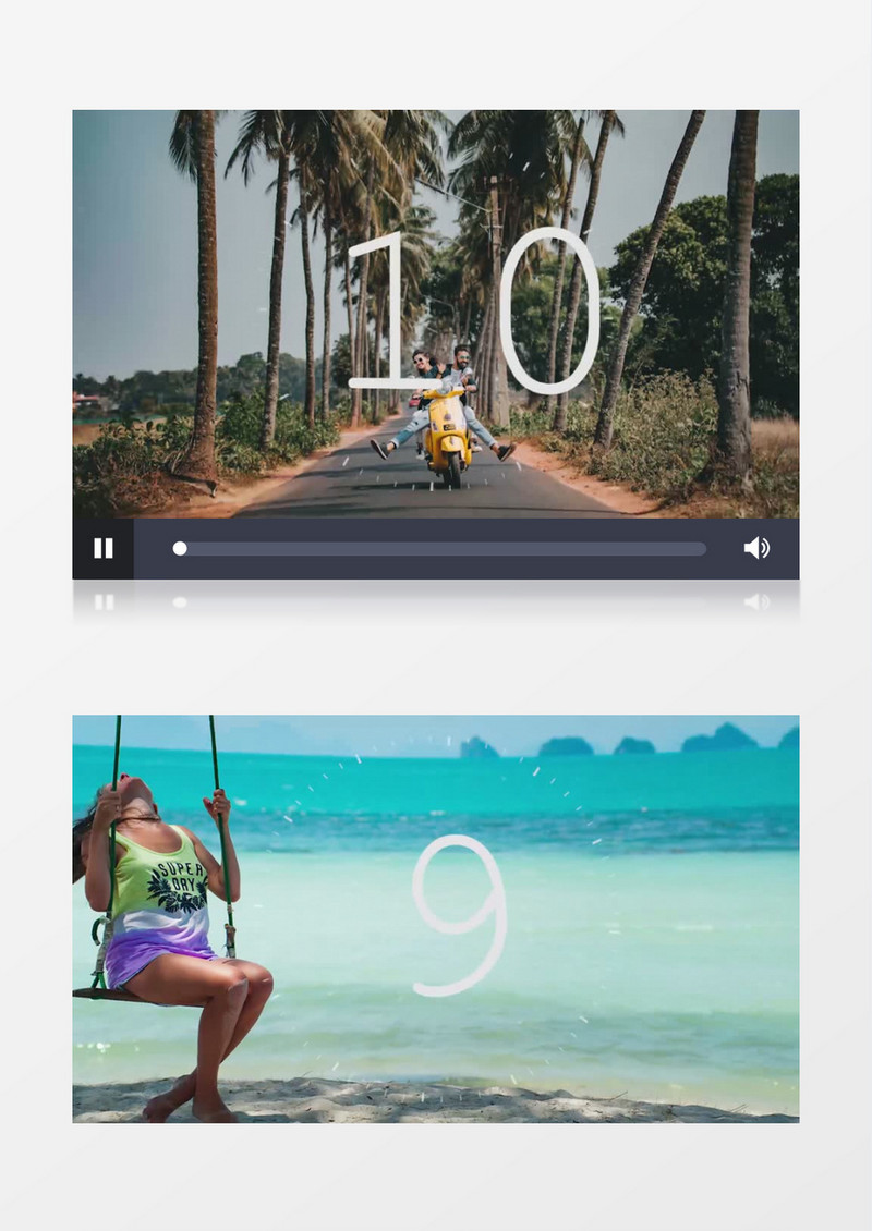 大气简易运动会10秒倒计时开场PR视频模板