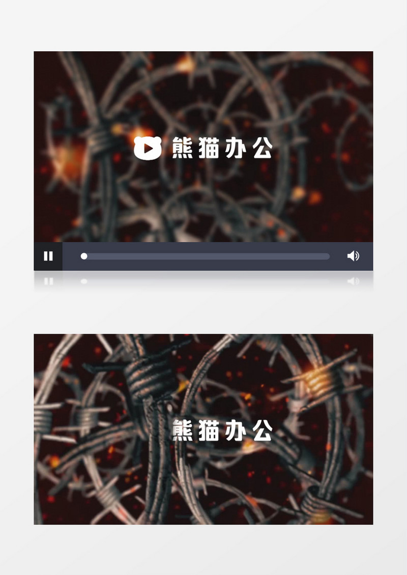 震撼火花铁网爆炸LOGO片头动画PR模板
