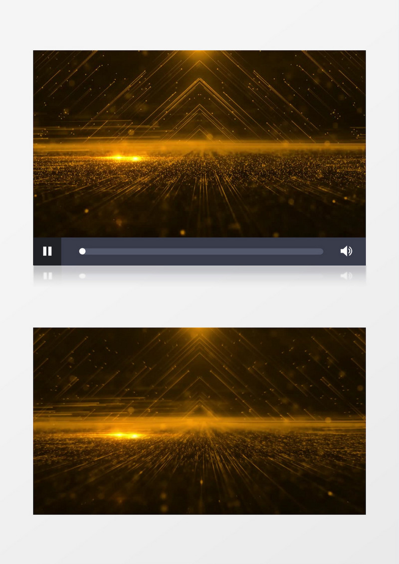大气震撼金色粒子特效光效年会背景视频