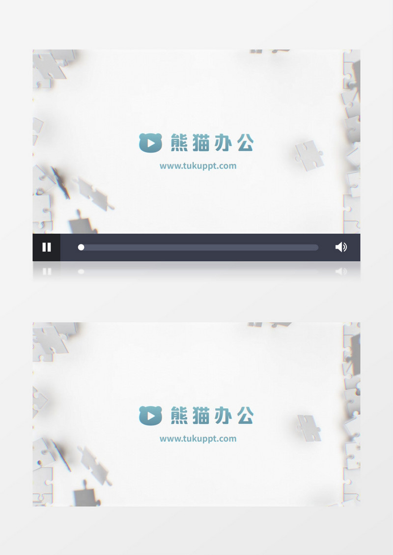 创意拼图logo展示片头pr视频模板