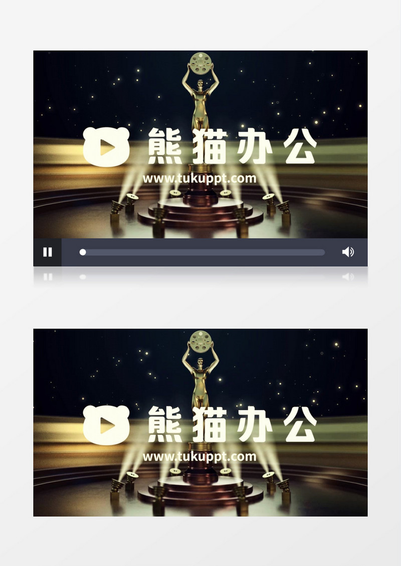 创意人物雕像logo电影片头pr视频模板