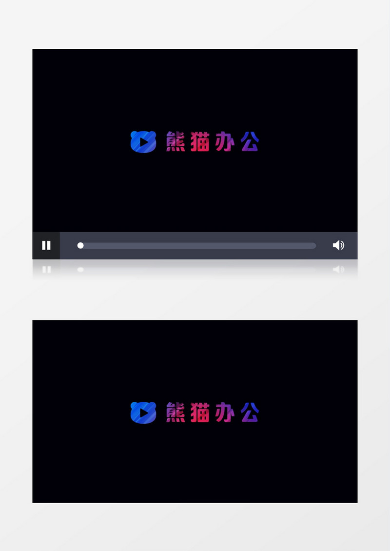 蓝色科技感粒子logo片头动画会声会影模板