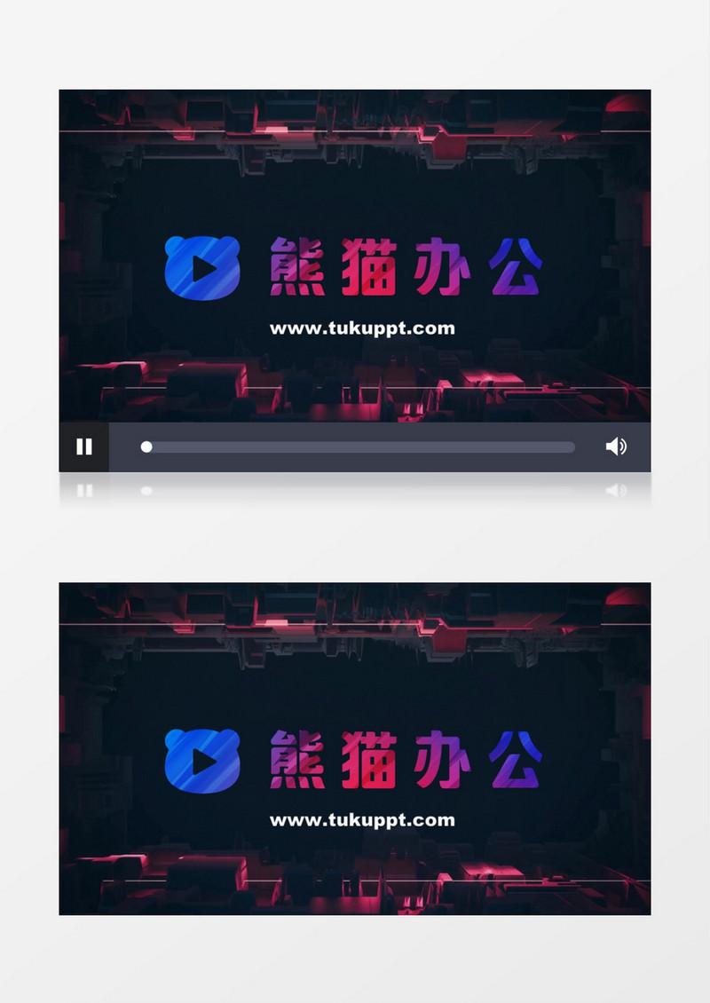 立体感三维空间logo展示动画会声会影模板