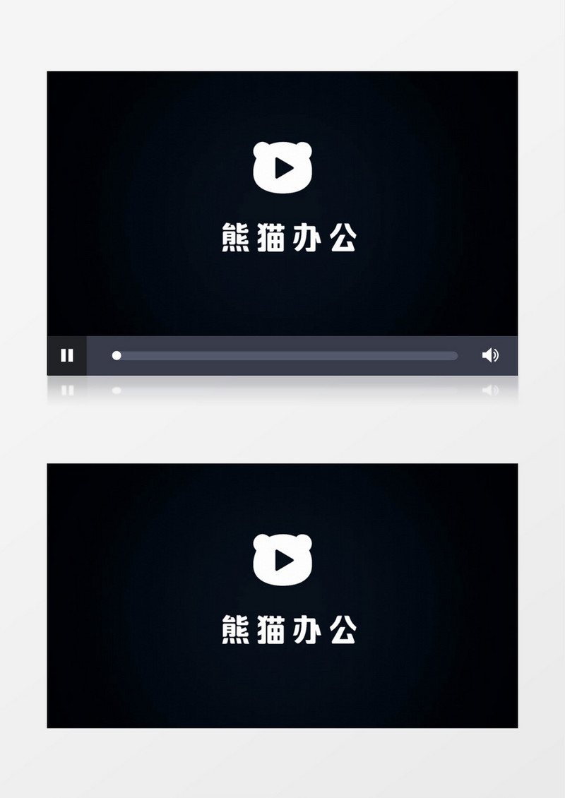 蓝色网格光效未来科技感企业宣传logo片头会声会影模板