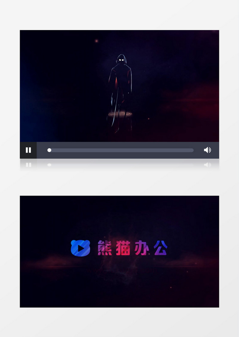 恐怖幽灵创意logo展示动画会声会影模板
