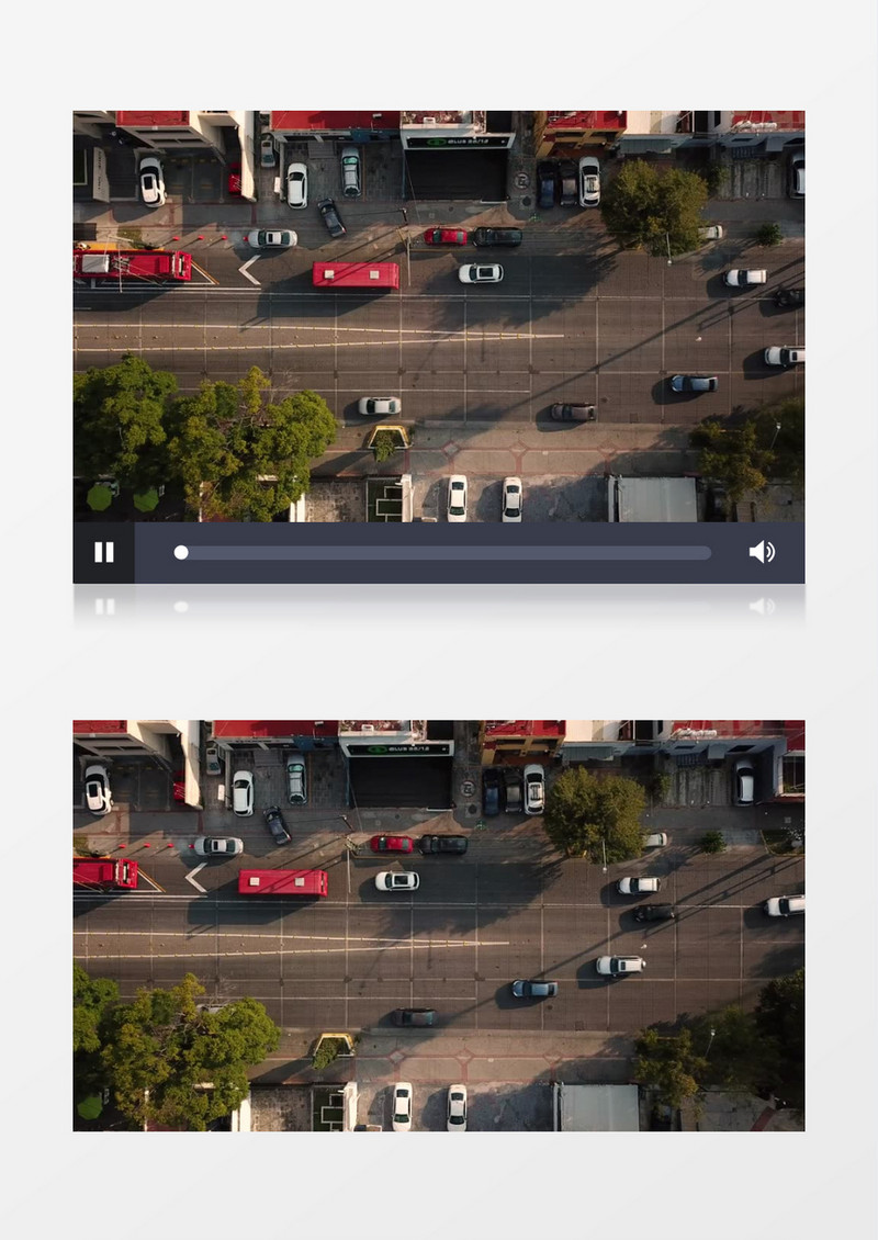 高空航拍城市日常道路交通车流视频素材