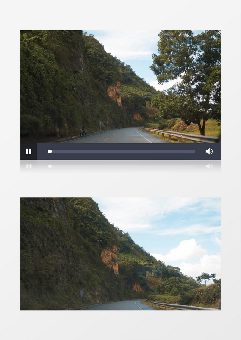 实拍自驾汽车行驶在高速公路上视频素材