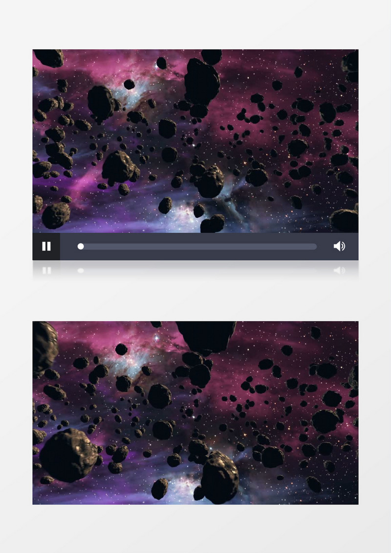 银河星球碎片飘落实拍视频