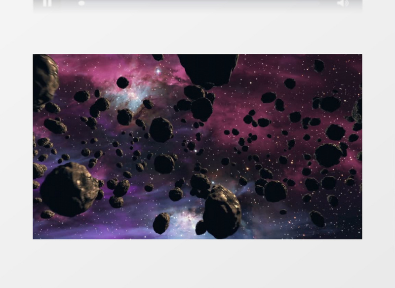 银河星球碎片飘落实拍视频
