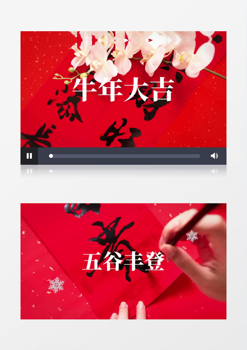 恭贺新春拜年祝福快闪字幕会声会影模板