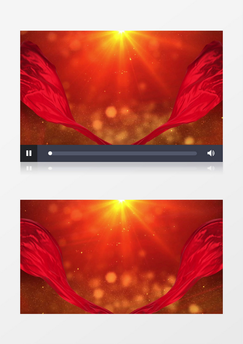 红绸散开大气震撼片头背景视频片头