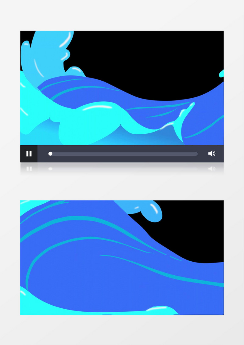 mg水流动画过渡转场视频后期素材