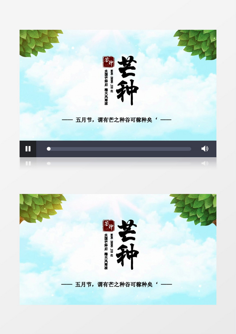 古风二十四节气芒种会声会影模板