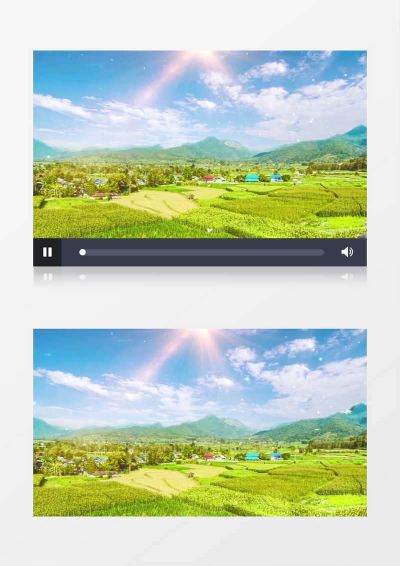 保护环境营造绿水青山片头背景视频