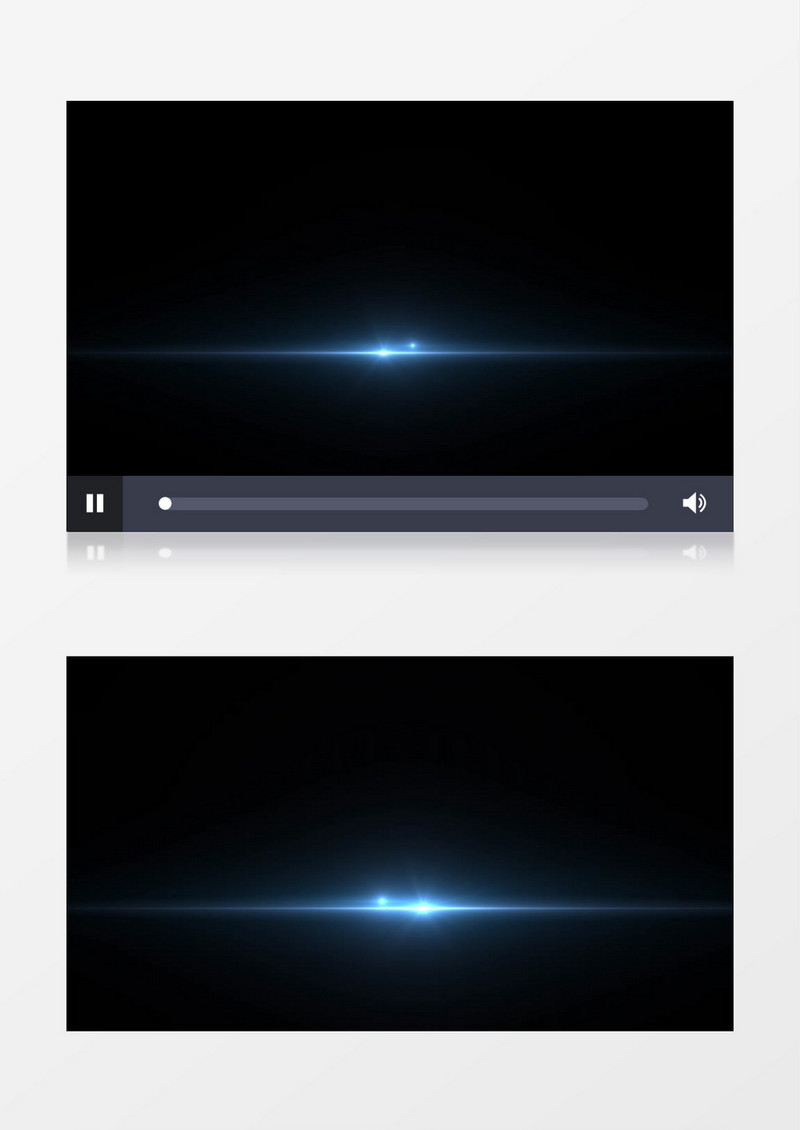 蓝色光效logo背景后期素材