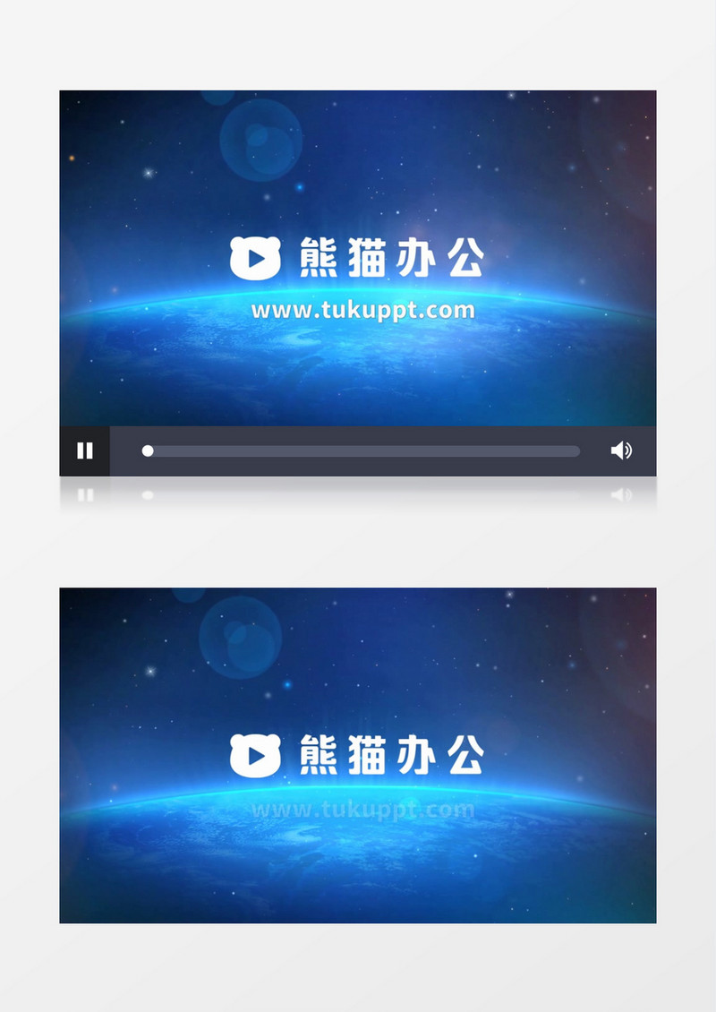 蓝色宇宙星空科技logo标志展示会声会影模板