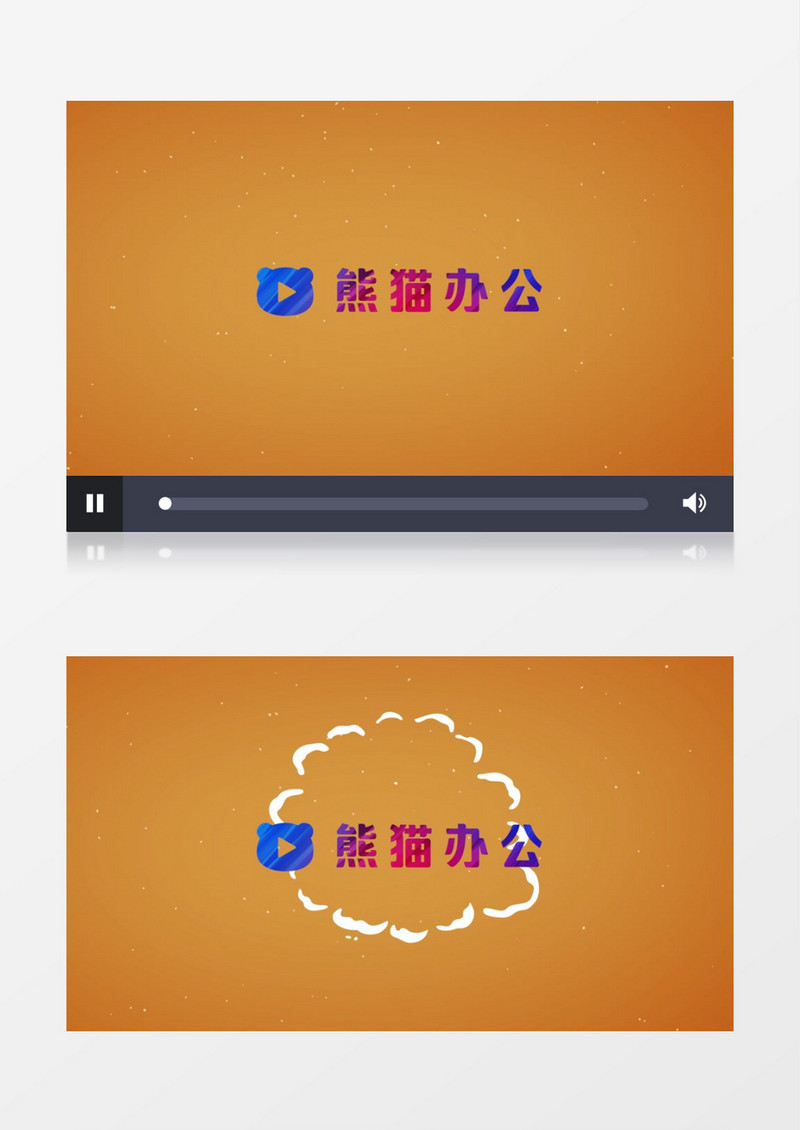 卡通流体企业LOGO标志展示PR视频模板