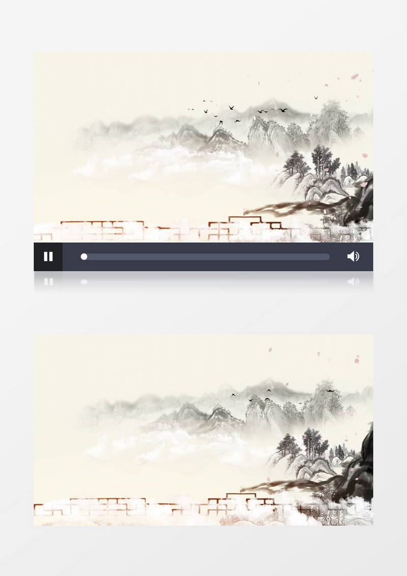 中国风水墨宣传背景视频