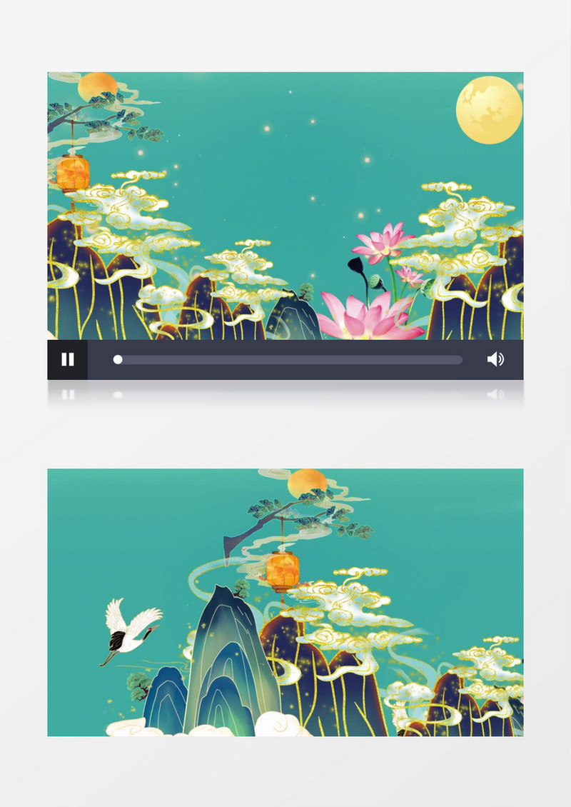 传统中国风节日中秋节祝福背景视频