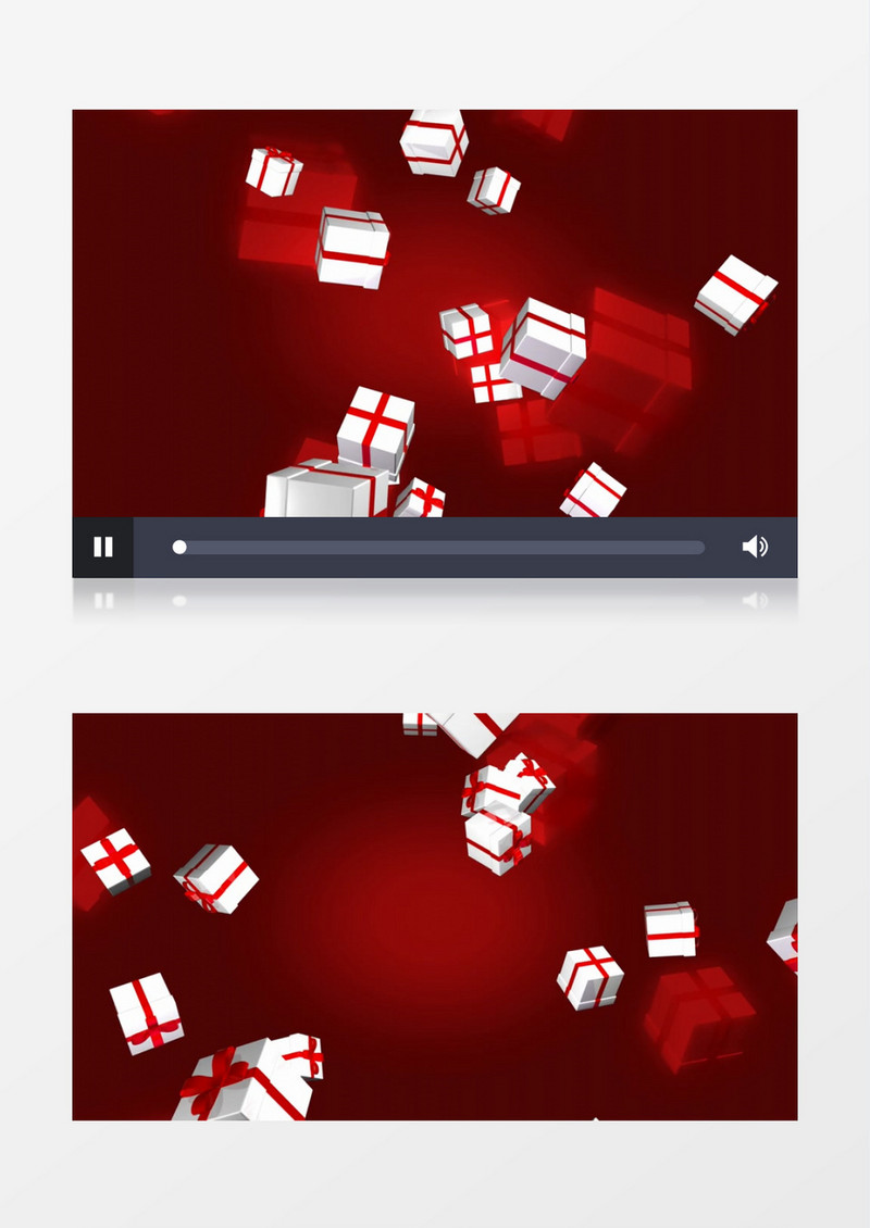圣诞礼物下落后期素材