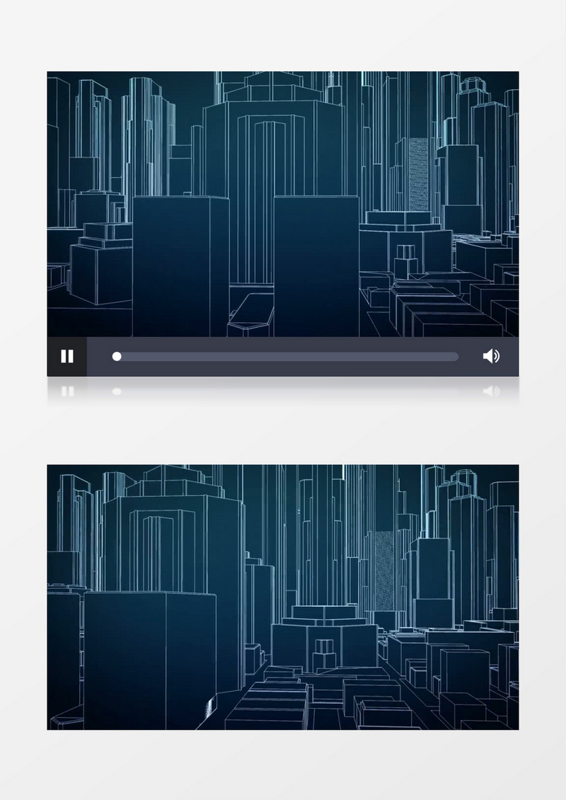 创意线条建筑创意背景视频素材有音乐