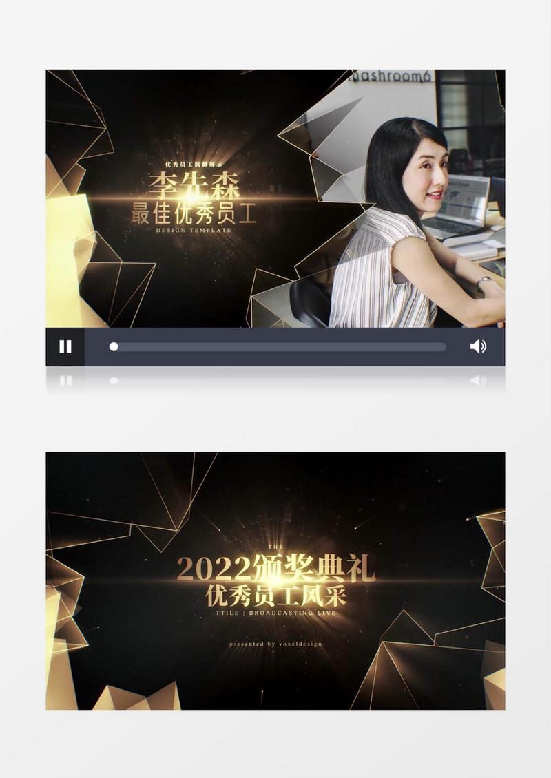 2022企业优秀员工颁奖典礼AE模板