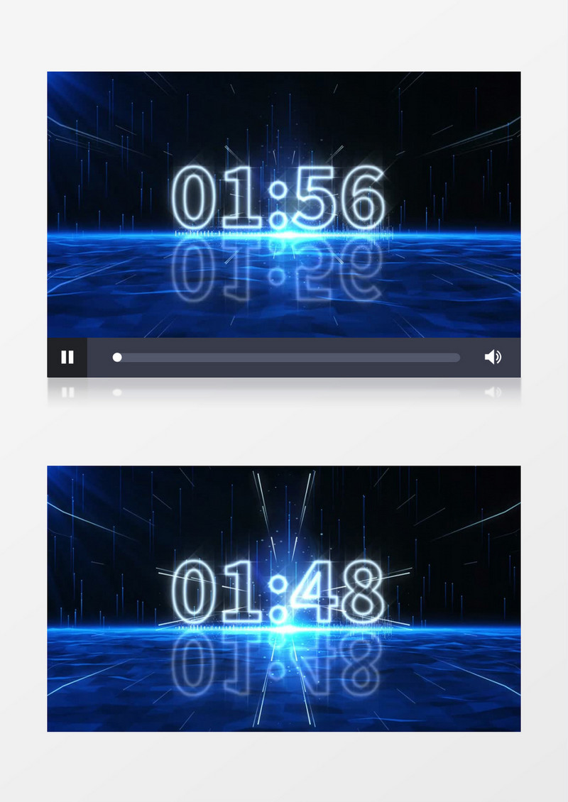 60秒倒计时1分钟倒计时背景视频