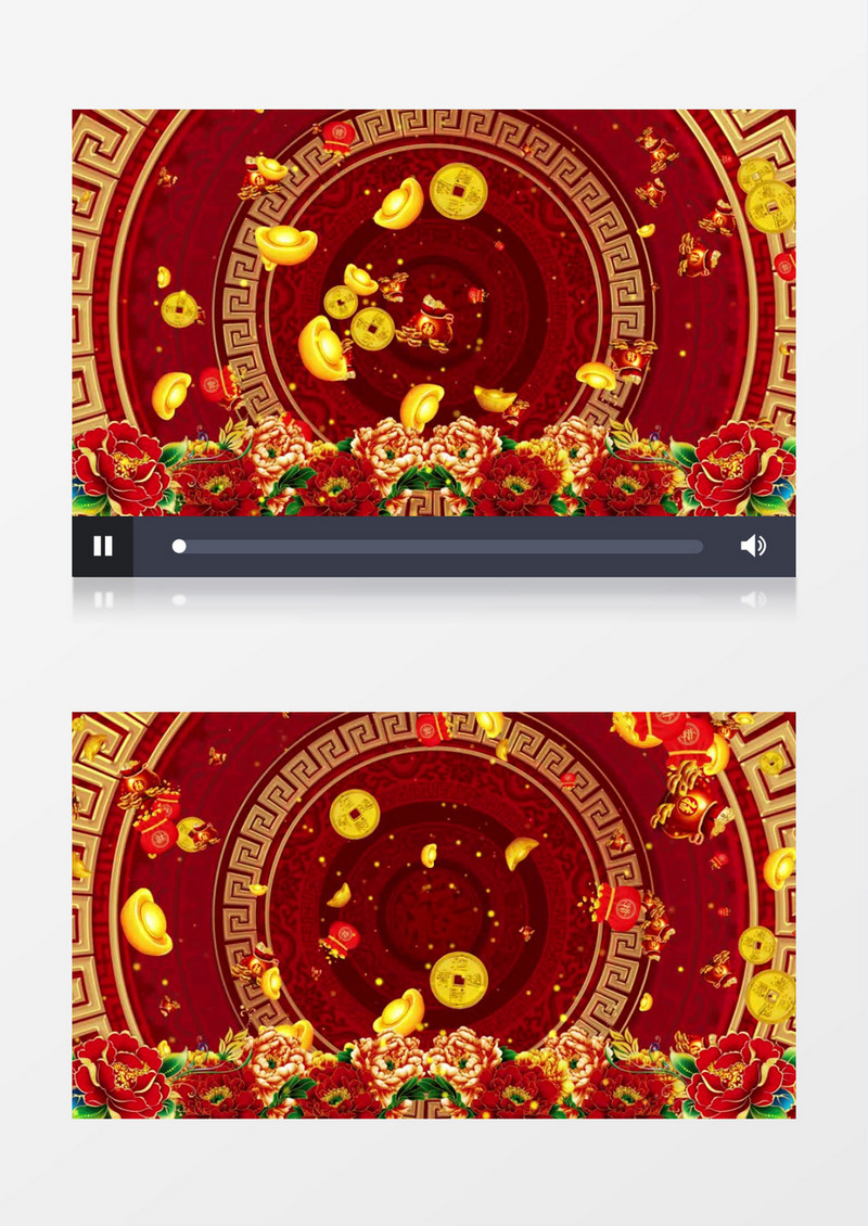 喜庆春节舞台背景AE模板