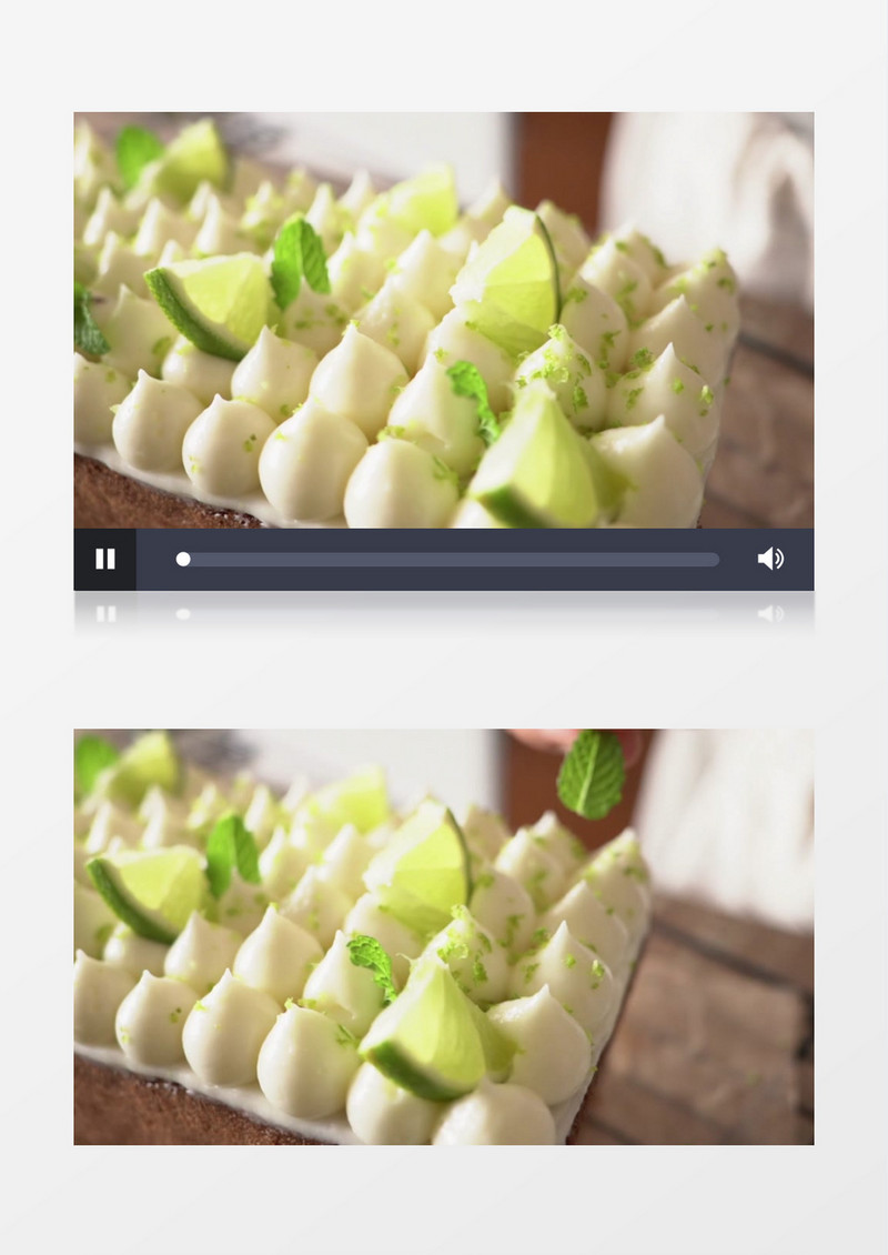 糕点师在给蛋糕做装饰点缀实拍视频素材