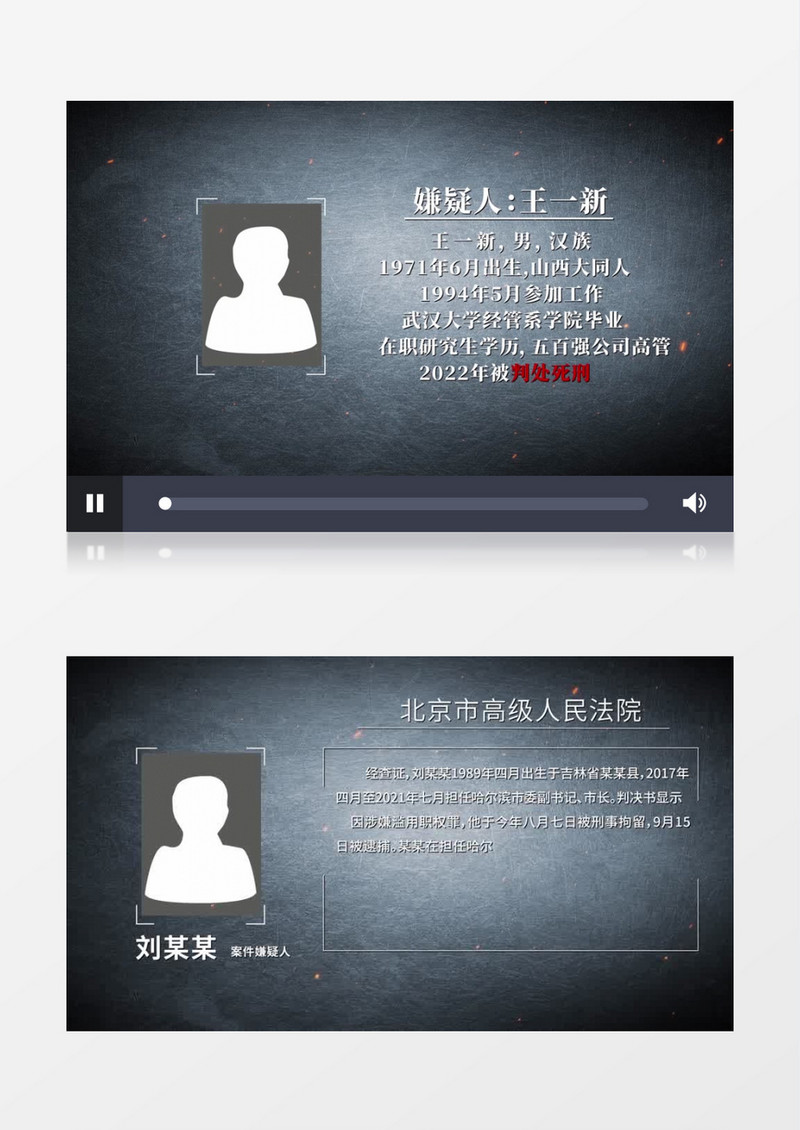 犯罪嫌疑人介绍片头AE模板